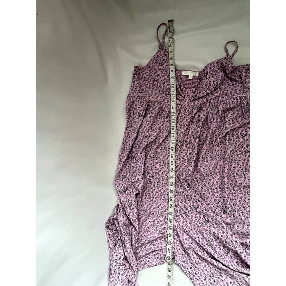 Adyson Parker Ditsy Floral Pink Wide Leg Jumpsuit Lagenlook Barbiecore sz M Cute - Picture 12 of 12